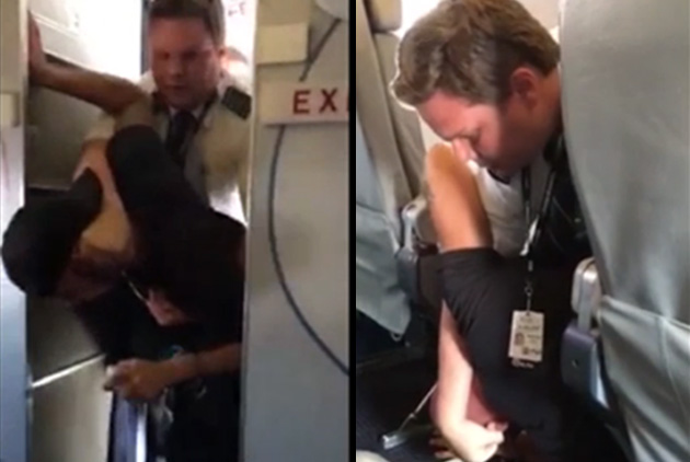 「不准碰我的空服員！」　英雄機師制伏鬧事乘客
