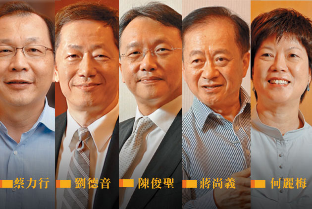 台積電-何麗梅-張忠謀-蔡力行-劉德音-蔣尚義-陳俊聖-研發