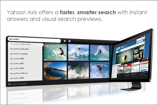 雅虎推瀏覽器Axis  迎擊IE、Chrome