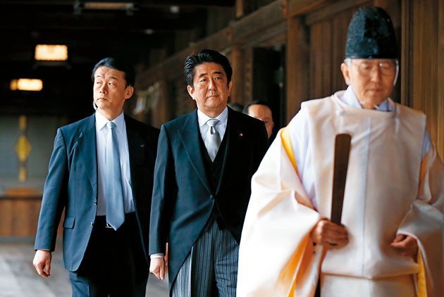 安倍晉三-靖國神社-日本首相-外交關係