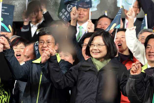 圖片故事：台灣第一位女總統　蔡英文
