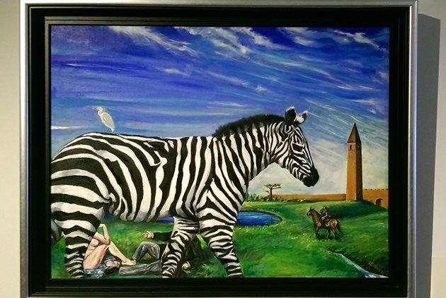旅英劇場藝術家張驄瀚《東張西望》油畫個展　DOUCHANGLEE藝文空間展出