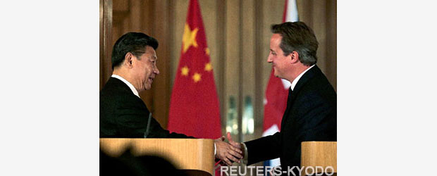 David Cameron and Xi Jinping