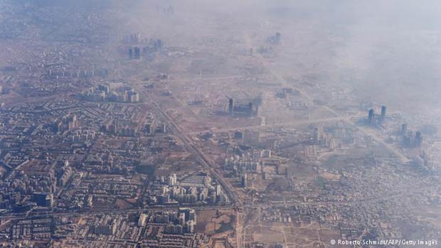 新德里籠罩在霧霾中