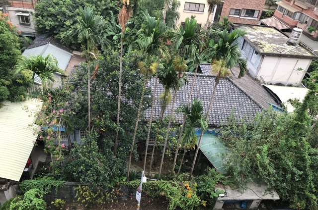 溫州街俞大維故居俯瞰。