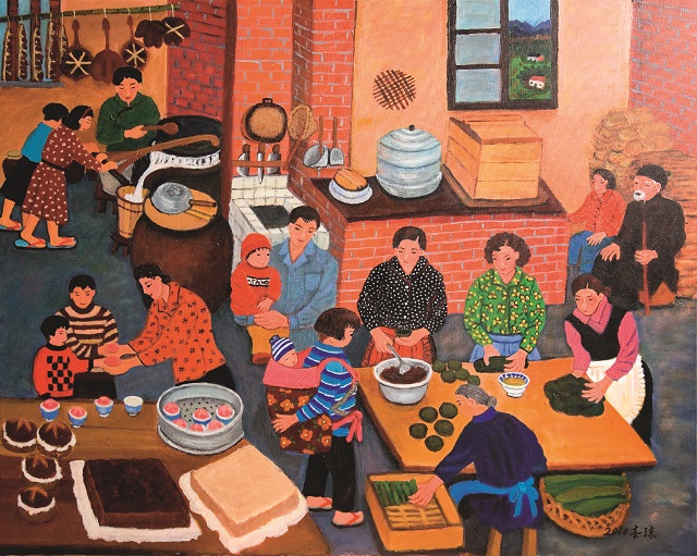 素人畫家李涼作品。
