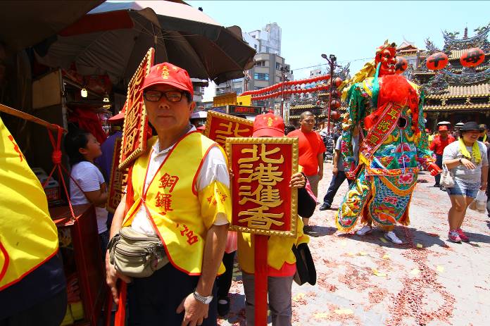 銅鑼天后宮北港進香執士牌。